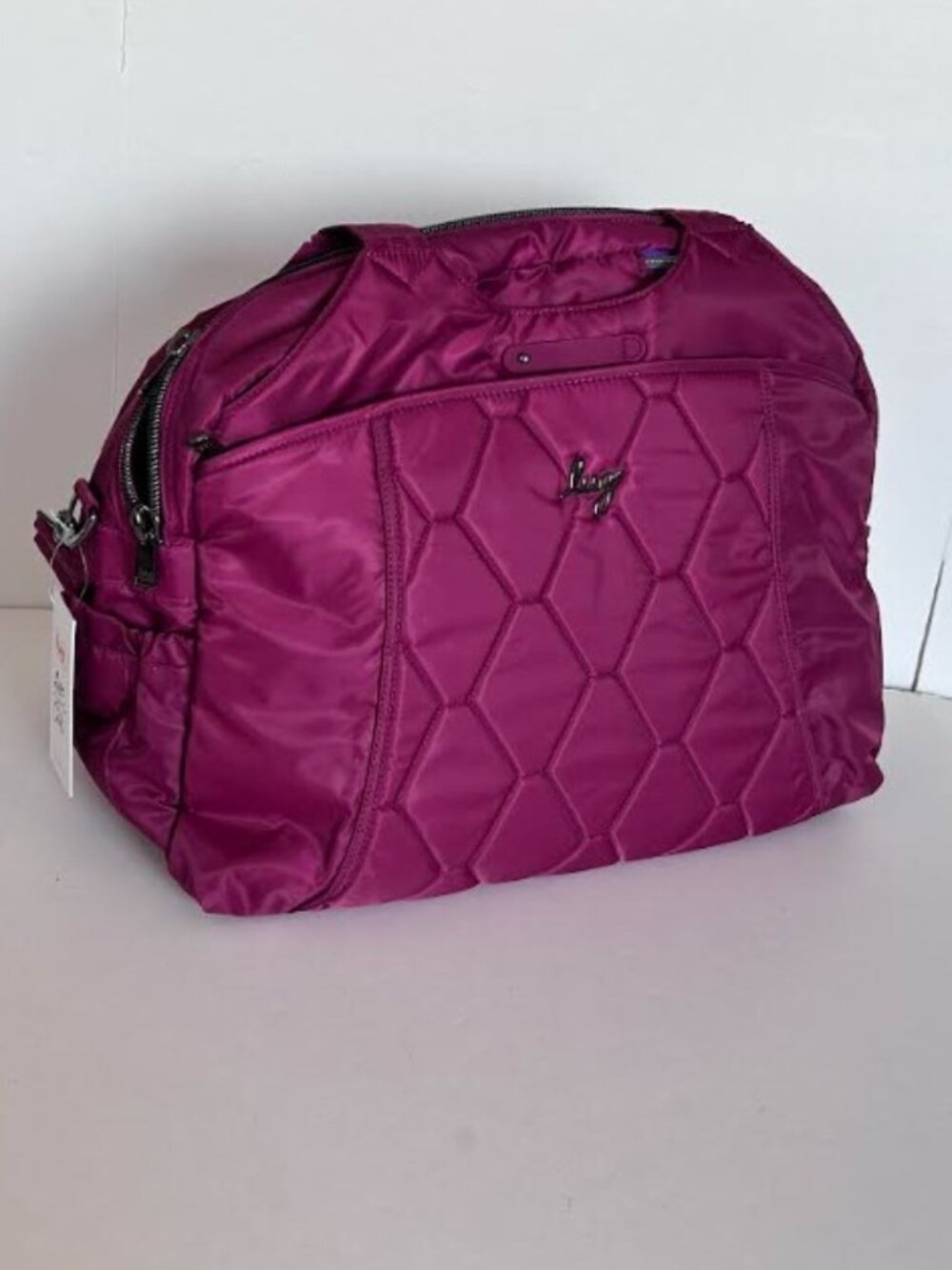 Lug Pontoon 2 Overnight Bag Raspberry Berry Red - Picture 6 of 14